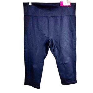 Lane Bryant Livi Size 18/20 Seamless Capri Legging Nylon Spandex Blue